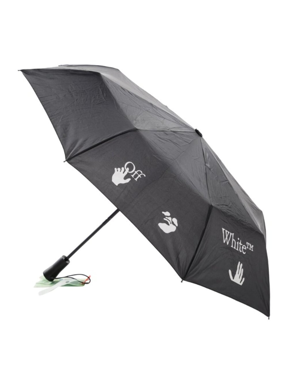 OFF-WHITE Foldable Umbrella – Black/White *NEW With Tags & Sleeve*